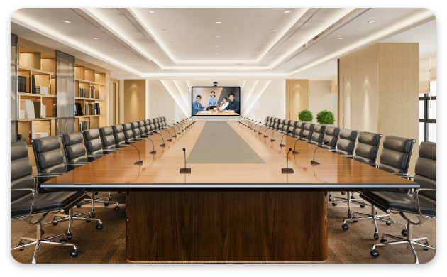 大型会议室适用于公司集体会议，政策宣导，述职汇报等。